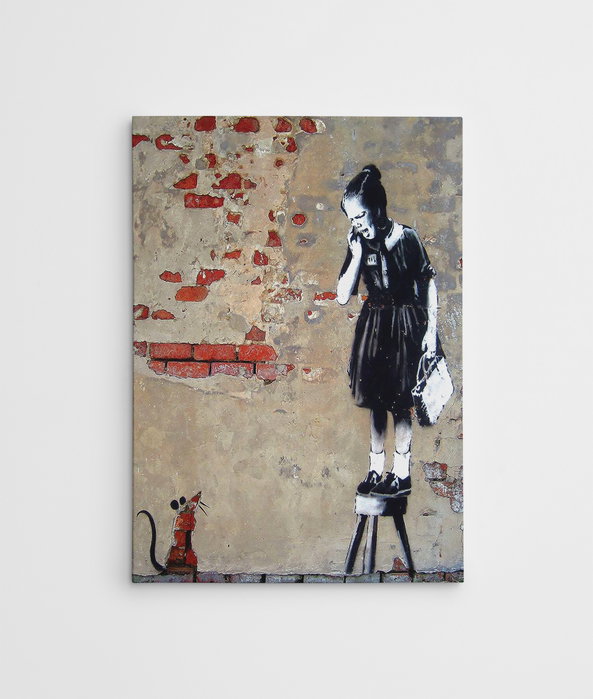 Wallity Lienzo Decorativo Banksy WY23 70 x 100 cm